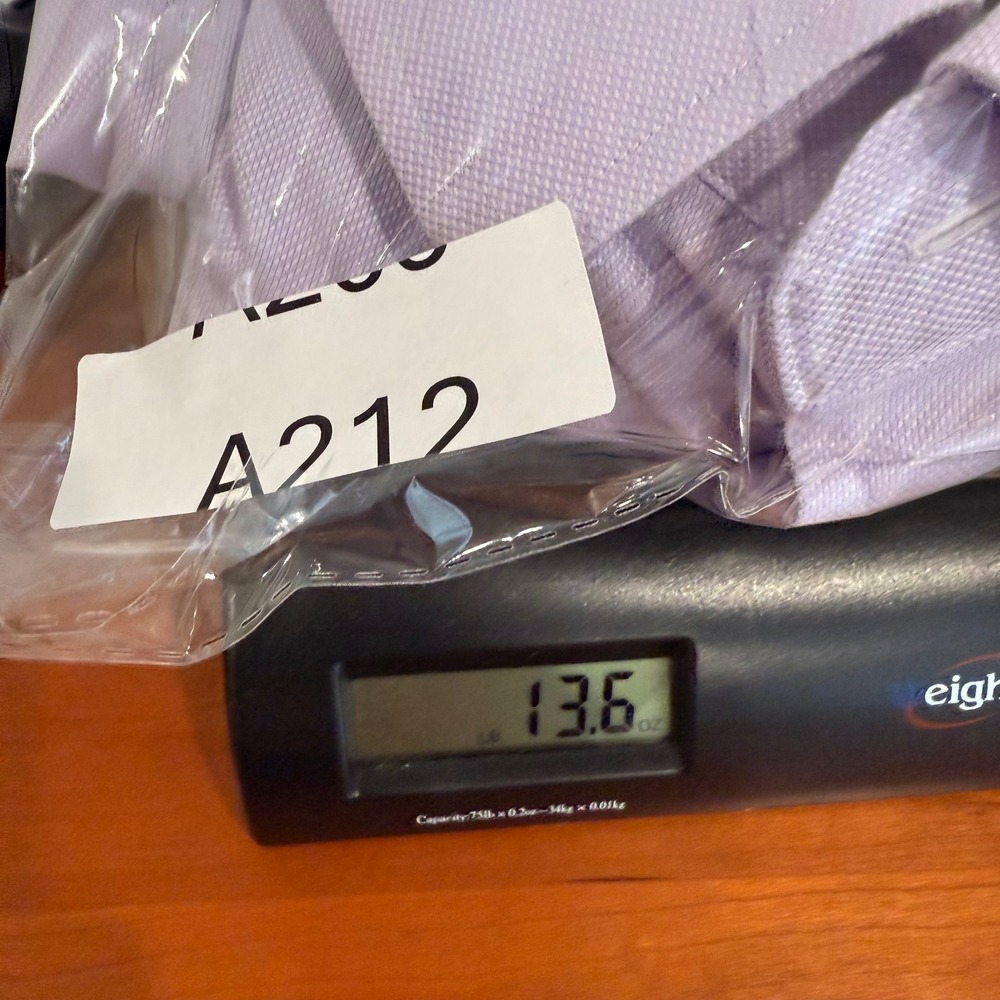 Mens Purple David Donahue Dress Shirt Button Down Long Sleeve Career Office - Picture 10 of 10
